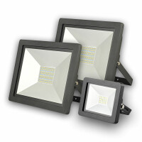 LED Fluter SMD schwarz 3000K warmweiß IP65