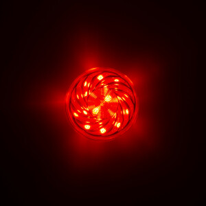 LED 24 SMD (18+6) Einbaucap einfarbig 1,5W 24V 45mm IP44 rot