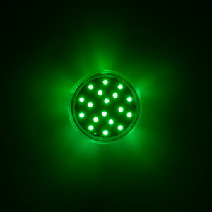 LED 24 SMD (18+6) Einbaucap einfarbig 1,5W 220V 45mm IP44 grün