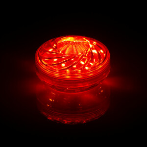 LED 35 SMD (30+5) Einbaucap einfarbig 2W 24V 60mm IP44 rot