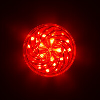 LED 35 SMD (30+5) Einbaucap einfarbig 2W 24V 60mm IP44 rot
