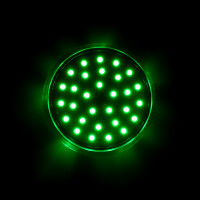 LED 35 SMD (30+5) Einbaucap einfarbig 2W 24V 60mm IP44 grün