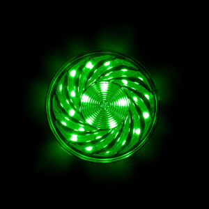 LED 35 SMD (30+5) Einbaucap einfarbig 2W 220V 60mm IP44 grün