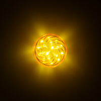 LED 24 SMD (18+6) Einbaucap einfarbig 1,5W 24V 45mm IP44 orange