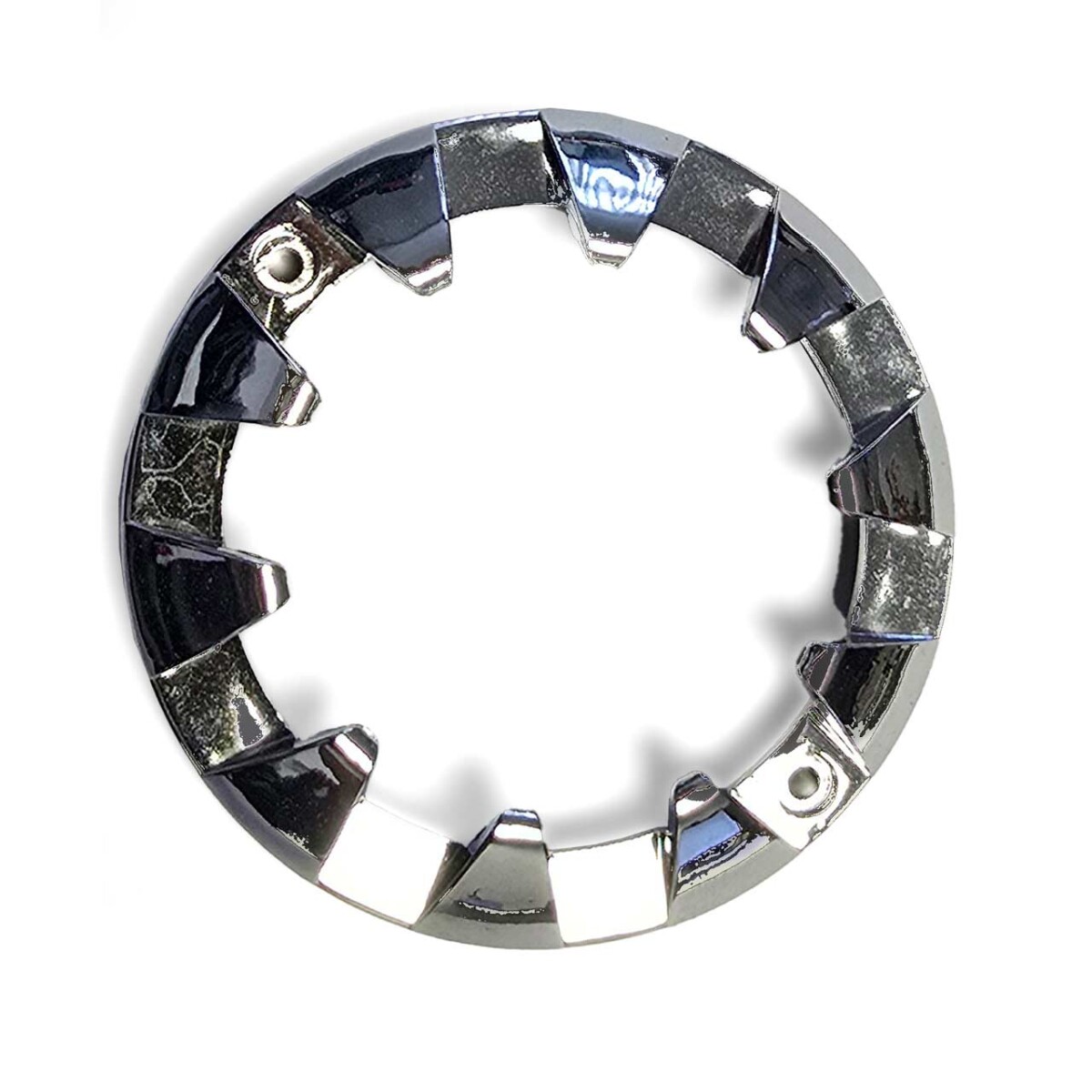 Zierring 60mm für LED Einbaucaps Plastik verchromt