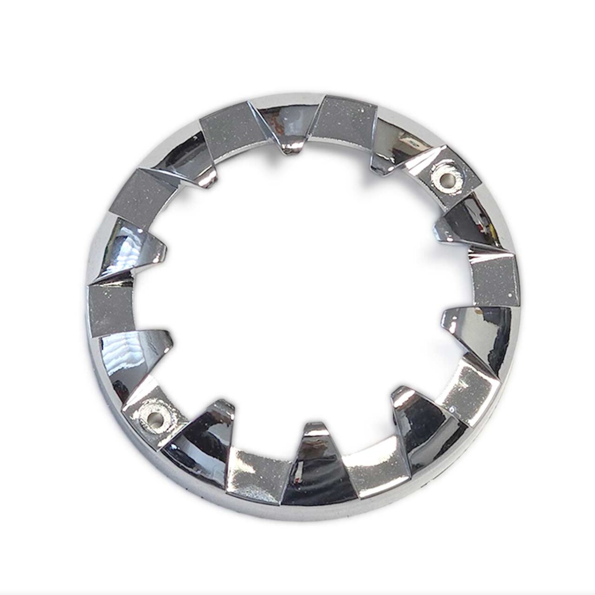 Zierring 45mm für LED Einbaucaps Plastik verchromt