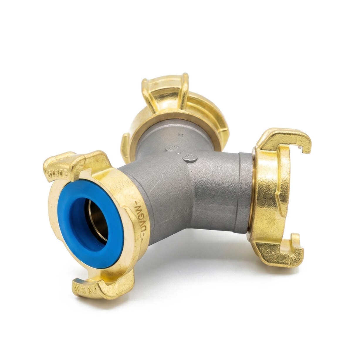 Y-Verteiler 3/4" Edelstahl mit 3 Geka Plus GVGW...