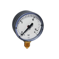 Afriso Rohrfeder-Manometer 0-16 bar 1/4" AG Ø 63mm